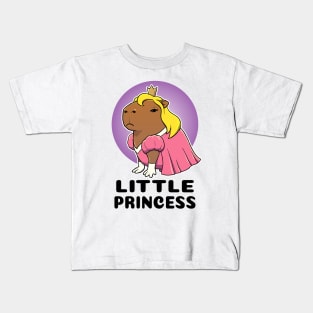 Little Princess Capybara Kids T-Shirt